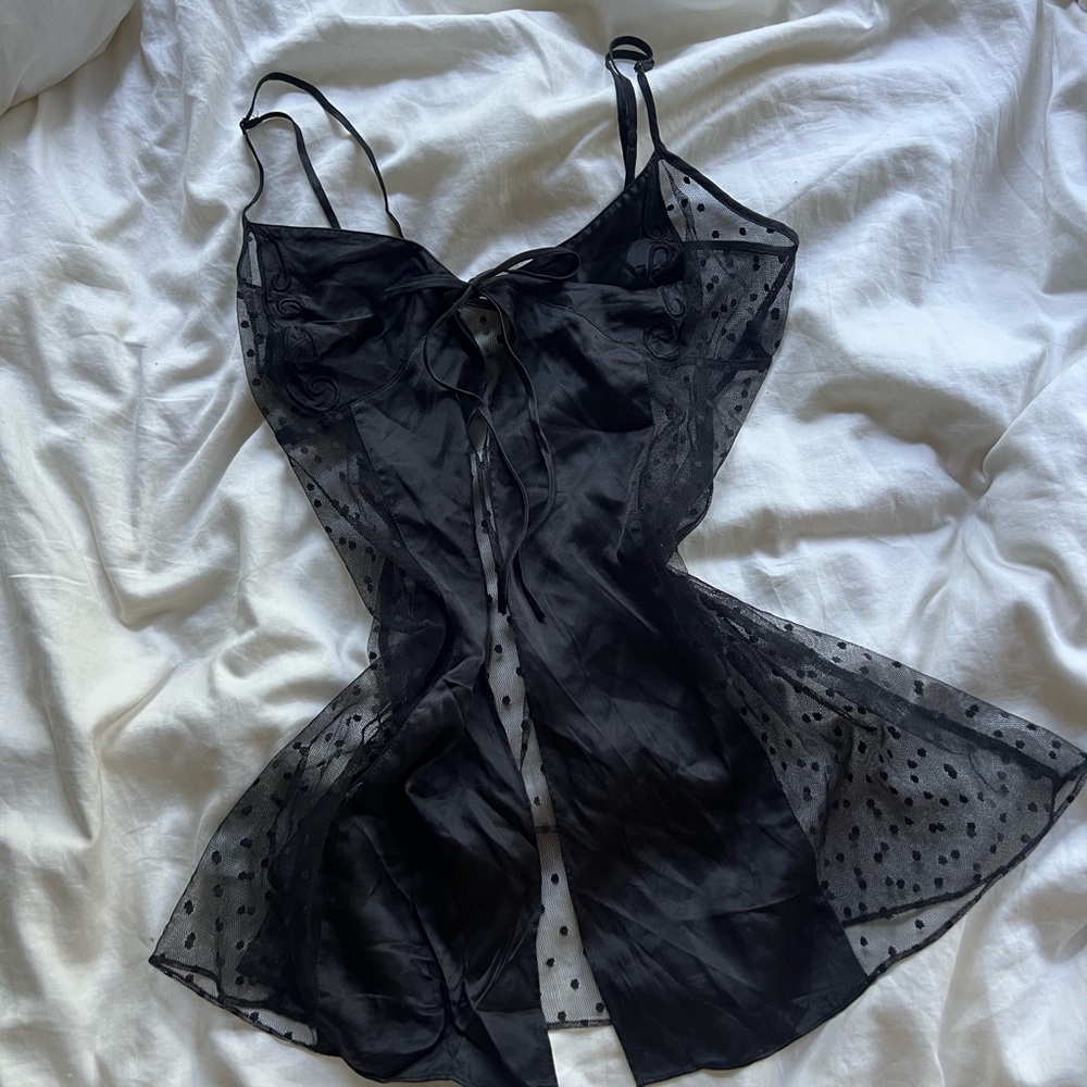 Victoria's Secret Silk and Sheer Polka Dot Tank